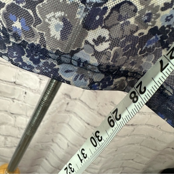 lane bryant Floral sheer flowy peasant blouse attached tank sz 18/20 feminine - Picture 3 of 7